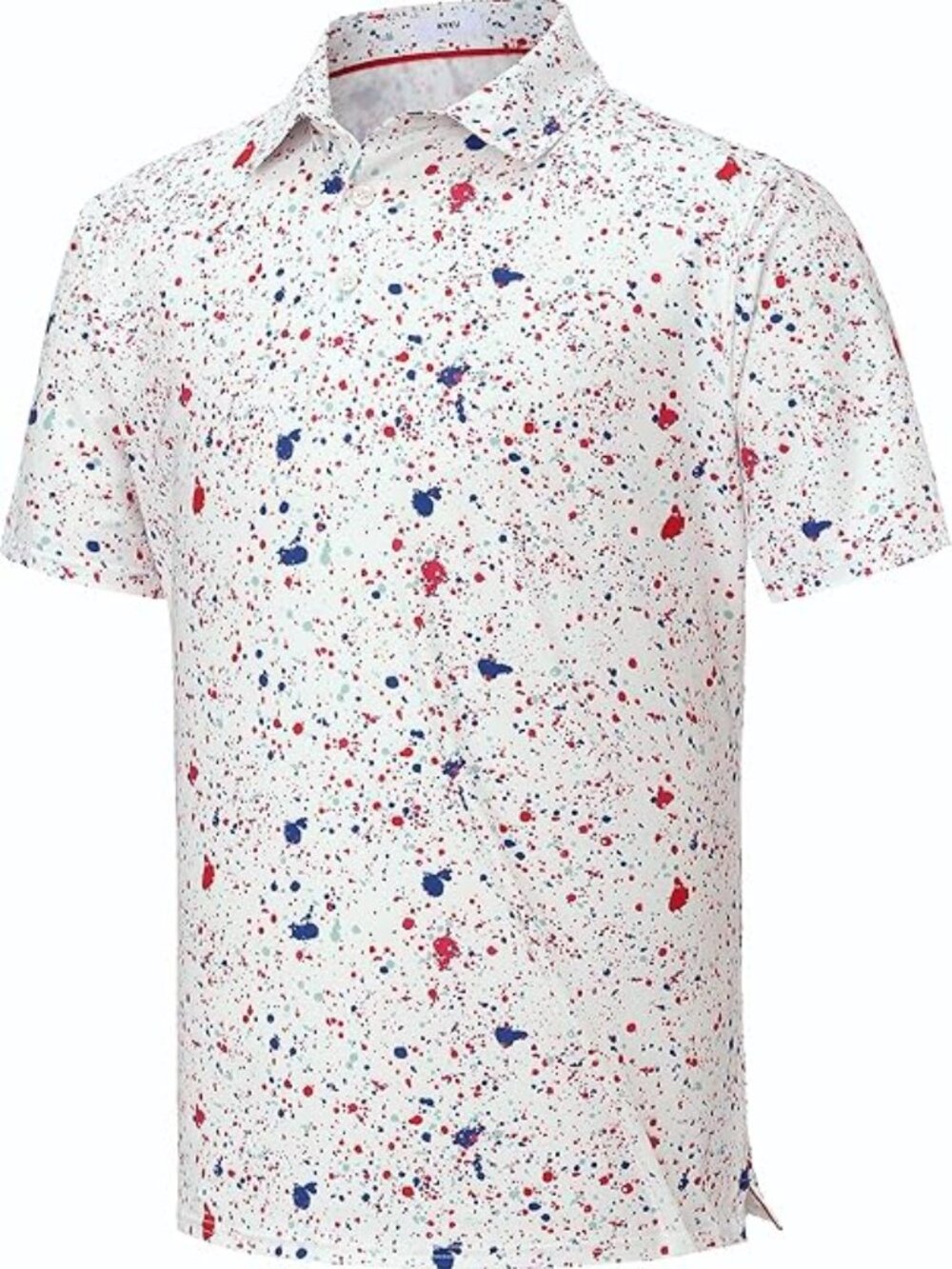 KYKU Men’s Printed Golf Polo Shirt Stretch Athletic Casual Top New
